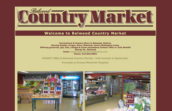 Belwood Country Market website design