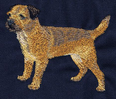 Border Terrier embroidery design