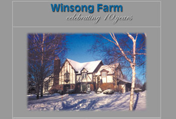 Winsong Farm website design